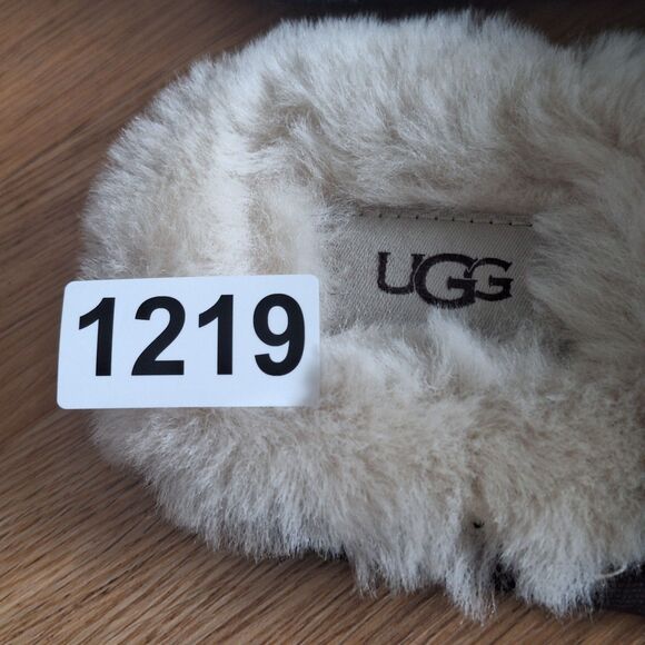 UGG Scuff Slippers Men’s 9 Espresso Suede Sheepskin Wool Lined EU 42